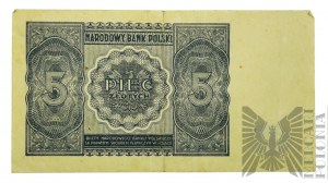 People's Republic of Poland, 1946. - Five Gold Banknote