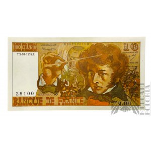 1976 r., Francja - Banknot 10 Franków, Hector Berlioz