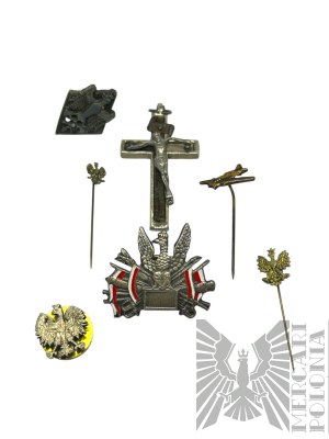 Set di spille patriottiche e crocifisso