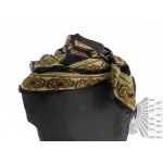 Scarf Black with Oriental Patterns