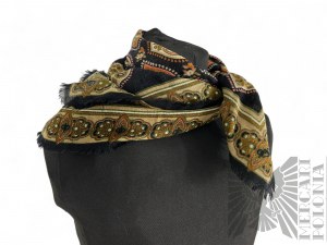 Foulard noir à motifs orientaux