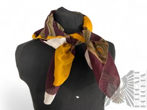 Foulard marron et jaune pour dames