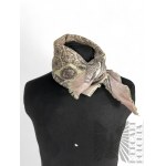 Beige Oriental Patterned Scarf