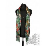 Colorful Scarf with Floristic Pattern