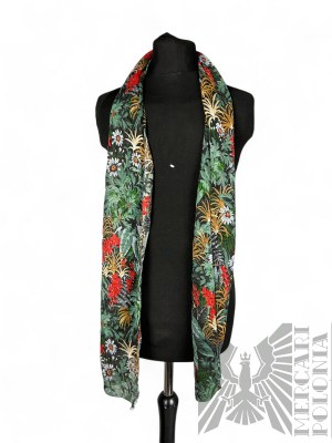 Foulard coloré à motif floral