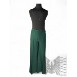 Vintage Suit Pants in Bottle Green Color