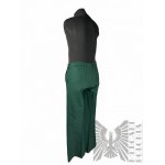 Vintage Suit Pants in Bottle Green Color