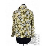 Vintage Greenish Shirt with Yellow Flowers