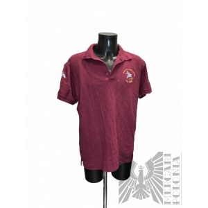 Bordowa Koszula Polo Gildan, Rozmiar XL, 100% Bawełna; 75. Rocznica Operacji Market-Garden