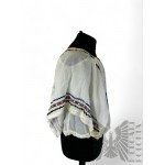 White Vintage Blouse in Folk Style
