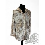 Vintage Long Sleeve Dots Shirt, Size 40