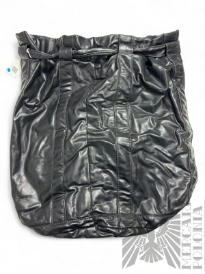 Black Backpack Bag in Leather-like Material