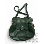 Green Shoulder Handbag in Organic Leather