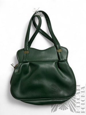 Green Shoulder Handbag in Organic Leather