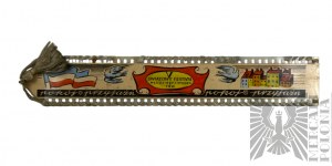 People's Republic of Poland, 1955, - Commemorative bookmark of the 5th World Festival of Youth and Students