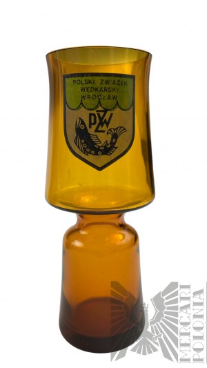 PRL - My Old Man Is a Fishing Fanatic: Two Glass Cups Polish Angling Association