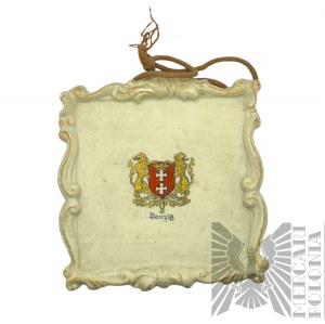 Ceramiczna Ozdoba Naścienna z Herbem Gdańska
