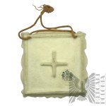 1926-1953 r. - Ceramic Wall Ornament with the Coat of Arms of Danzig by Schaubach Kunst.
