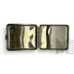 Metal Cigarette Holder with Leather-like Upholstery