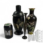 Two Oriental Style Vases and a Laki Drink Shaker