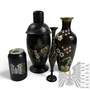 Two Oriental Style Vases and a Laki Drink Shaker