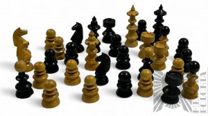 Vintage Wooden Chess Figures
