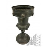 19th c. - Large Tin Chalice (Wilkom) with Engraving "Donated by B. Richter, 1820"; Later Engraving 1895.