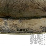 Marcin Jarra (1852 Busko - 1938 Kraków) - Platerowany Talerz Herb Sas