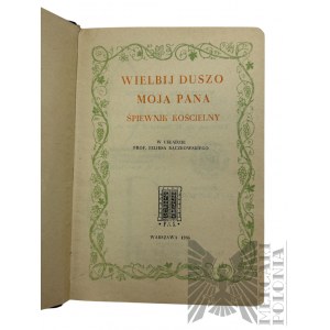 PRL, 1956 r. - Książka Feliks Rączkowski, Wielbij Duszo Moja Pana : Śpiewnik Kościelny”, Warszawa : Pax