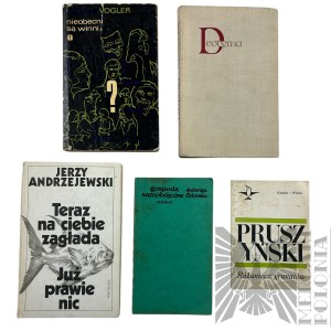 PRL - Zestaw Książek Polskich Autorów: Jerzy Andrzejewski, Ksawery Pruszyński, Deotyma i Inni