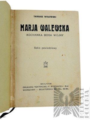 II RP, 1929. - Kniha Tadeusze Wołowského 