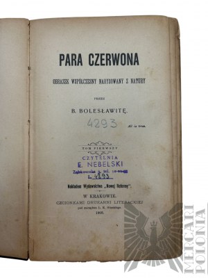 1905 r. - Livre de Jozef Ignacy Kraszewski (Bogdan Bolesławita), 