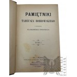 1900 r. - Książka Tadeusz Bobrowski “Pamiętniki, Tom I-II”, Lwów : Nakładem Funduszu Testamentowego