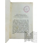 1858 r. - Książka Władysław Syrokomla, “Przyczynki do Historyi Domowej w Polsce (Samuel Korecki, Adam Tarło, Bogusław Radziwiłł)”, nakł. A. Assa, Wilno