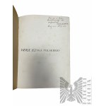 1913 r. - Książka Aleksander Brückner, “Dzieje Języka Polskiego”, Wyd. II, Seria Nauka i Sztuka - Towarzystwo Nauczycieli Szkół Wyższych we Lwowie ; t. 3