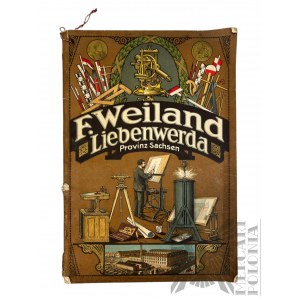 Pocz. XX w., Niemcy - Książka Katalog Firmy Geodezyjnej E. Weiland, Liebenwerd, Saksonia (Sachsen)