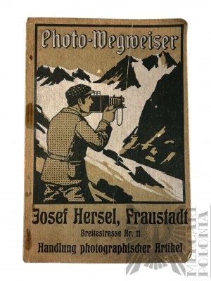 Circa 1909, Allemagne - Guide photographique : Josef Hersel, Fraustadt Breitestrasse No. 11 Seller of Photographic Articles