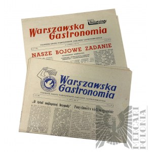 PRL, 1955 r. - Dwa Czasopisma “Warszawska Gastronomia”,