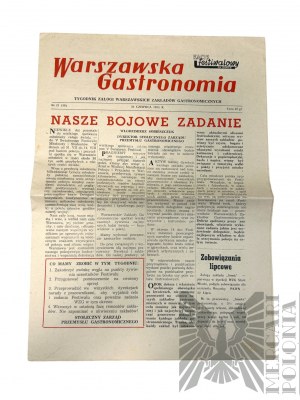 People's Republic of Poland, 1955. - Two Warsaw Gastronomy Magazines,