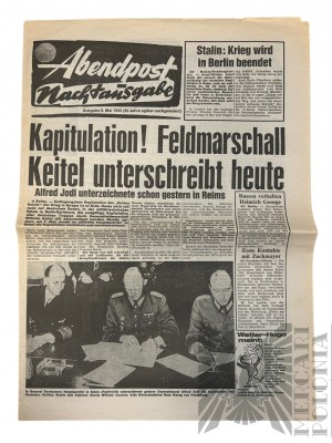 Niemcy - Czasopismo Abendpost Nachtausgabe, 8 V 1945