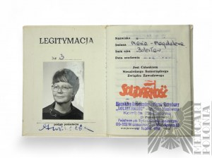 People's Republic of Poland - Solidarity Trade Union membership card
