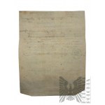 Kingdom of Poland, 1868. - Official Copy of Birth Certificate, Kaliska Governorate, Chojne Parish