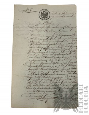 Gouvernorat de Varsovie, 19/31 décembre 1856. - Acte de mariage, synagogue de Nadarzyn (rues Mszczonowska et Błońska) ; signature du rabbin de la vieille paroisse juive du district de Nadarzyn Aaron Zakon et du maire de la ville de Nadarzyn.