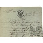 Warsaw Gubernia, December 19/31, 1856. - Marriage certificate, Nadarzyn Synagogue (Mszczonowska and Błońska Streets); Signature of the Rabbi of the Old Jewish Parish of the Nadarzyn District Aaron Zakon and the Mayor of the City of Nadarzyn.