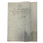 Gubernia Warszawska, 19/31 Grudnia 1856 r. - Akt Małżeństwa, Synagoga Nadarzyn (ul. Mszczonowska i Błońska); Podpis Rabina Parafii Starozakonnej Okręgu Miasta Nadarzyn Aaron Zakon i Burmistrz Miasta Nadarzyn