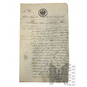 Gubernia Warszawska, 1856 r. - Akt Małżeństwa, Synagoga Nadarzyn (ul. Mszczonowska i Błońska); Podpis Rabina Parafii Starozakonnej Okręgu Miasta Góra i Burmistrz Miasta Góra (Nieczytelne)