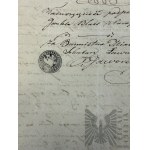 Gubernia Warszawska, 1856 r. - Akt Małżeństwa, Synagoga Nadarzyn (ul. Mszczonowska i Błońska); Podpis Rabina Parafii Starozakonnej Okręgu Miasta Góra i Burmistrz Miasta Góra (Nieczytelne)