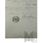 Warsaw Gubernia, December 18/30, 1857. - Marriage certificate, Nadarzyn Synagogue (Mszczonowska and Błońska Streets); Signature of the Rabbi of the Old Jewish Parish of the Nadarzyn District (Aaron Zakon?) and the Mayor of Nadarzyn (Kowalski?).