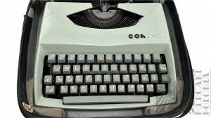 II Poł. XX w. - Przenośna Maszyna do Pisania Continental z Klawiaturą QWERTZ, Oryginalny Futerał