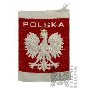 III RP - Naszywka Patriotyczna z Orłem Białym